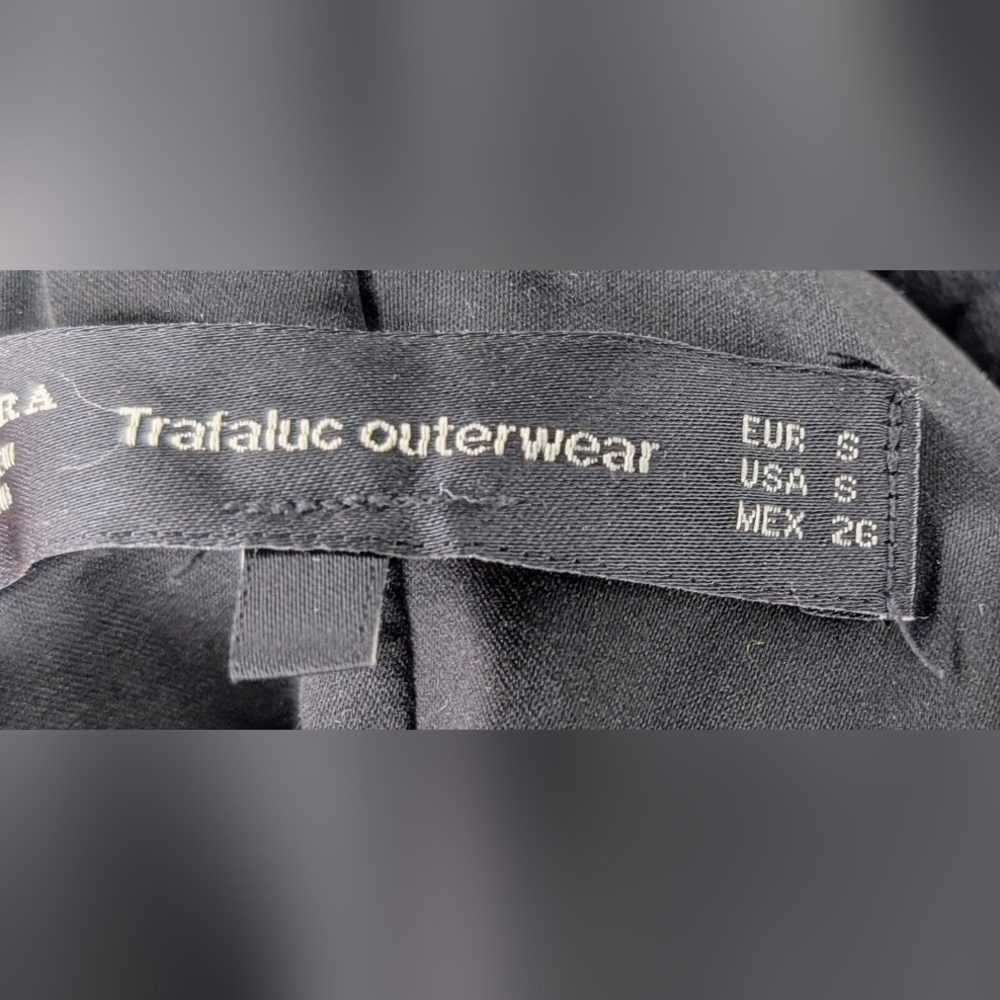 Zara military style jacket w/ embroidery size small - Picture 6 of 6